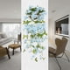 thumbnail image 5 of Simulación de flores de primavera para colgar en la pared | Orquídeas artificiales de ratán, plantas verdes, 99 cm, guirnalda floral decorativa para interiores y exteriores, ideal para sala de, 5 of 6