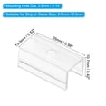 thumbnail image 2 of Unique Bargains LED Strip Light Clips Mounting Bracket Fixing Clips Plastic for 9.5mm-10.3mm Neon Light Cable Clear 40 Pack, 2 of 6