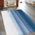 thumbnail image 3 of Non-Slip Rug Pad Rugs Abstract Haze Blue Gradient Rectangle Area Rugs 3x5Ft Soft Carpet Pads for Living Room Kids Room, Modern Minimalist Art Linen, 3 of 9