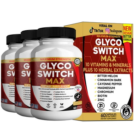 GreenVify Glyco Switch Max – Daily Glucose Metabolism & Energy Balance Support Supplement