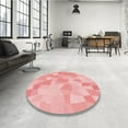 thumbnail image 3 of Ahgly Company Indoor Rectangle Patterned Baby Pink Area Rugs, 7' x 9', 3 of 6