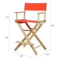 thumbnail image 5 of Casual Home 24" Director's Chair Natural Frame with Orange Canvas, Counter Height, 5 of 5