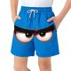 thumbnail image 1 of Pantalones cortos infantiles con bolsillo, cordón elástico, estampados, estilo casual, bañador, cinco puntos., 1 of 8