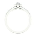 thumbnail image 3 of Imperial 1/4 Ct TDW Round Diamond Halo Engagement Ring in 10K White Gold (H-I, I2), 3 of 4