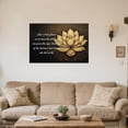 thumbnail image 3 of ZHONGYUTONG Zen Canvas Wall Art Lotus Motivational Quotes Pictures Gold Lotus Flower Wall Decor Spa Artwork Prints for Bathroom Office Spiritual Yoga Framed (20.00" x 30.00"), 3 of 5