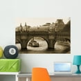 thumbnail image 1 of Bridge over Seine Paris Wall Mural by Wallmonkeys Peel and Stick Graphic (36 in W x 24 in H) WM134025, 1 of 4