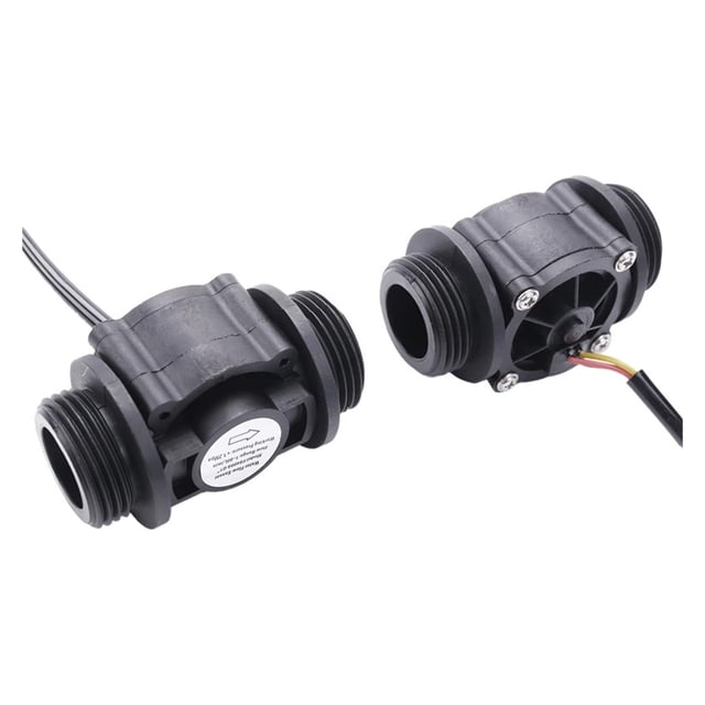 2PCS Water Flow Sensor Fuel Flow Meter Water Meter Sensor Flowmeter Water Sensor Counter Indicator FS400A G1 DN25 1-60L/Min