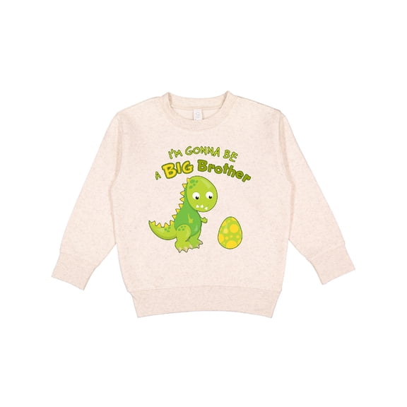 Inktastic I'm Gonna Be a Big Brother-dino Toddler Sweatshirt