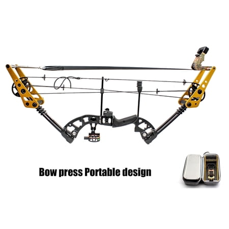 Archery Compound Portable Bow Press Open Tool String Replacement with Tool Case