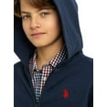 thumbnail image 3 of U.S. Polo Assn. Boys Fleece Zip-Up Hoodie, Sizes 4-18, 3 of 5