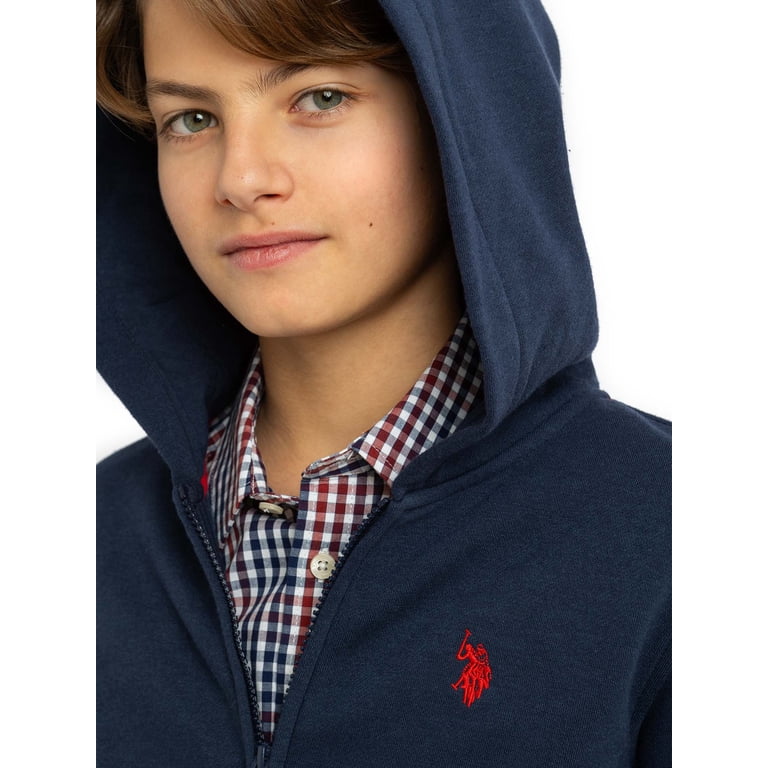 U.S. Polo Assn. Boys Fleece Zip-Up Hoodie photo 3