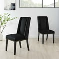 thumbnail image 3 of Modway Baron Performance Velvet Dining Chairs - Set of 2, Black, 3 of 3