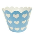 thumbnail image 2 of Wrapables® Standard Size Hearts Cupcake Wrappers (Set of 20), Blue, 2 of 4