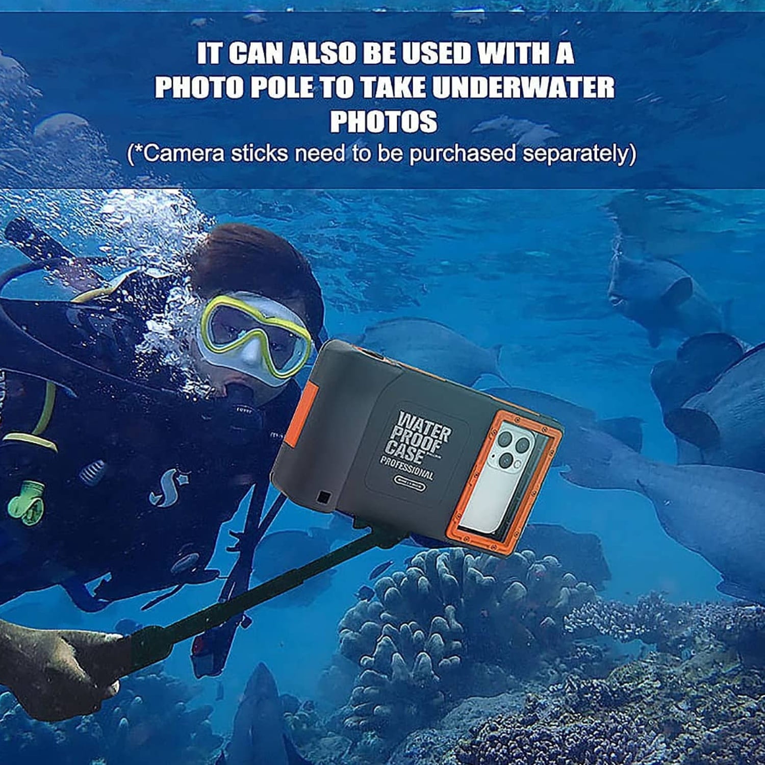 Stylish SHELLBOX Swimming 15M Waterproof Case Surfing Underwater Diving For iPhone/Samsung