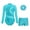 Blue Green, variant on TiaoBug Kids Girls Tank Ballet Unitard Gymnastics Leotard Active Bodysuits Tumbling Practice Outfit Black 8