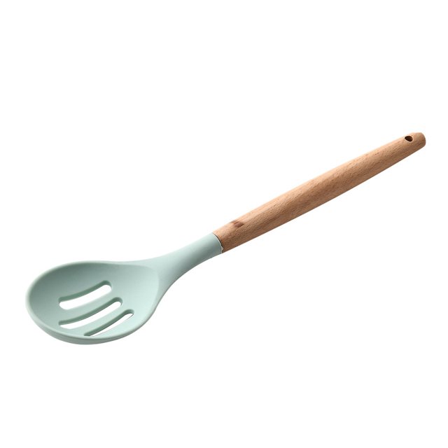 Advancent 1 cuchara de sopa con mango de madera, espátula, cepillo, raspador, servidor de Pasta, batidor de huevos, olla antiadherente, utensilios de Cocina y Comedor Colador Advancent HA0025-02B