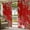 Green Red, variant on Outdoor Curtains for Patio Waterproof, Love Heart Valentines Day Outdoor Privacy Panels Grommet, Botanical Eucalyptus Red Blackout Outside Curtains for Porch/Cabana/Pergola/Gazebo 54"x95", 2 Panels