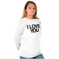 thumbnail image 5 of Famous Movie Quote Couples Matching Long Sleeve TShirt Men Women Brisco Brands L, 5 of 7