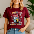 thumbnail image 4 of I Survived 67 Days of School, Black Cat Meme, Funny Teacher School Shirt, Back to School Tshirt, Classroom Humor Tee, Teacher Student Gift, 4 of 5
