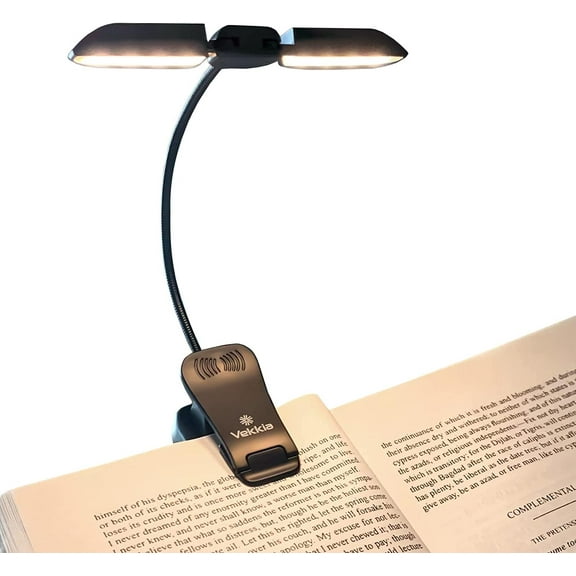 14 LED Rechargble Book Light for Rding at Night, Eye-Care Books in Bed, 180° Adjustable, Clip on Lamp, 3 Color Temperatures, Lightweight, Present Rder