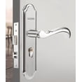 thumbnail image 2 of Manija de puerta antirrobo para habitación silenciosa, manija de Puerta del dormitorio, cerradura de manija a presión, cerradura de puerta de acero inoxidable A03, 2 of 5