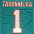 thumbnail image 2 of Tua Tagovailoa Autographed Miami (Teal #1) Custom Jersey - Beckett, 2 of 4
