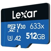 Lexar 512GB High Performance 633X MicroSDHC UHS-I