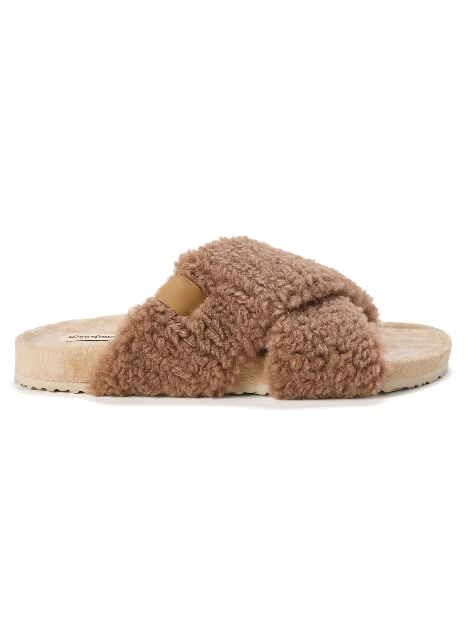 Dearfoams Cozy Comfort Women's Crossband Slide Slippers