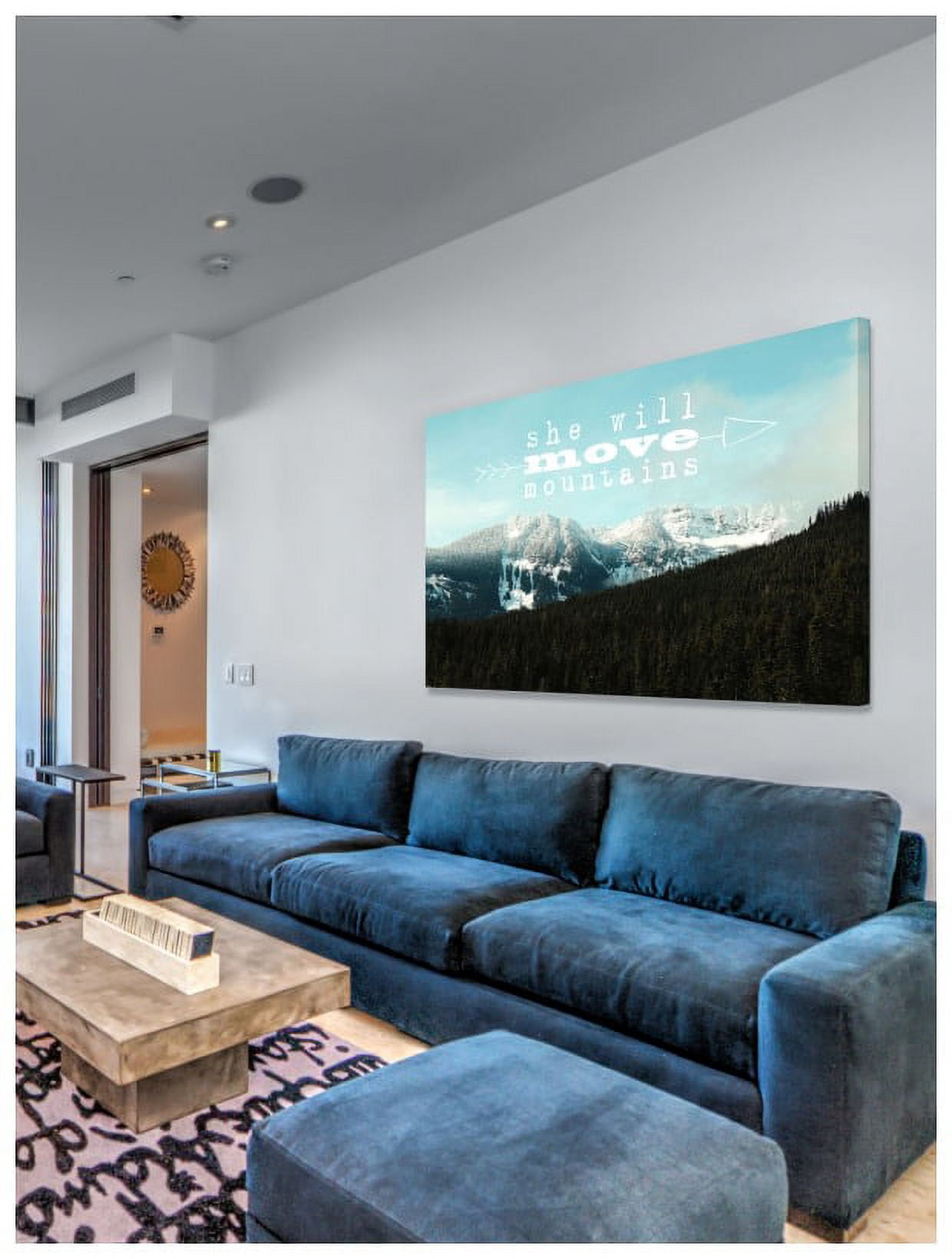 Marmont Hill "She Will Move Mountains" Sylvia Cook Painting Print on Canvas