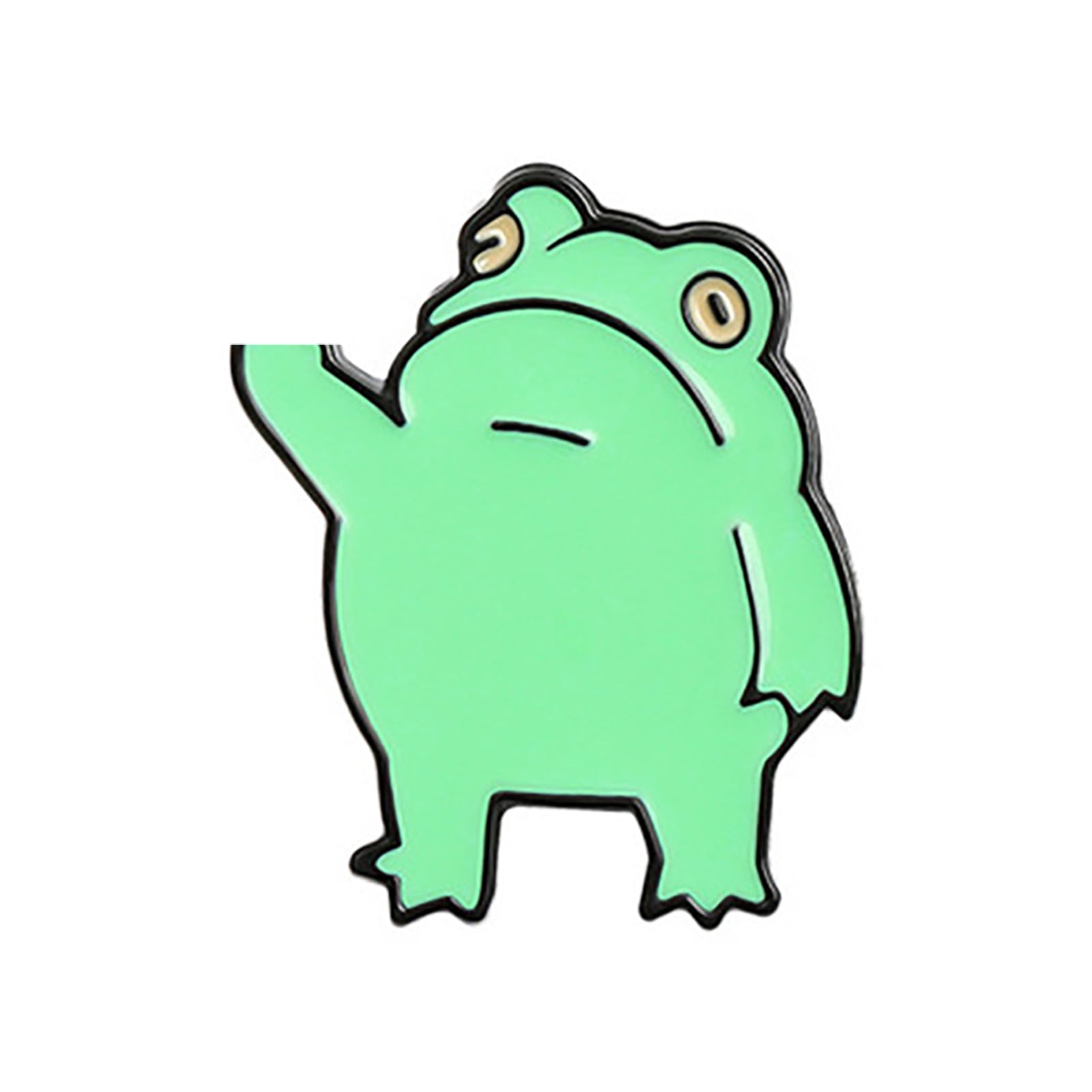 LEZHAN Brooch Pin Funny Anime Alloy Cute Frog Cartoon Animal Brooch for  Kids 