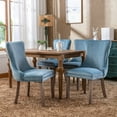 thumbnail image 2 of Tufted Dining Chairs, Dining ChairsOf 2 With SolidLegs, High Backrest, DecorativeVelvet Upholstered Chairs For Home, Restaurant, 2 of 9