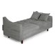 thumbnail image 4 of Sofá Cama De Velvet Gris Claro Beehive Memory Foam Modelo Jagger, 4 of 8