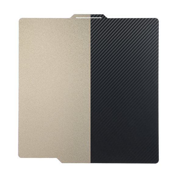 yeacher Carbon Fiber 3D Printer Build Plate 257x257mm with Dual-Surface (Carbon Fiber & Textured PEI) for Bambu Lab P1/P1P/P1S/X1/X1C/A1 Models