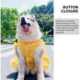 thumbnail image 4 of UOSIA Floral Summer Large Dog Dress Breathable Pet Beach Tutu Skirt for Wedding Birthday Party,4XL,Yellow, 4 of 6