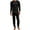 Black, variant on Ventana Men's Thermal Sets Waffle Knit Long Johns 2 Piece Underwear Top & Pants Pajama