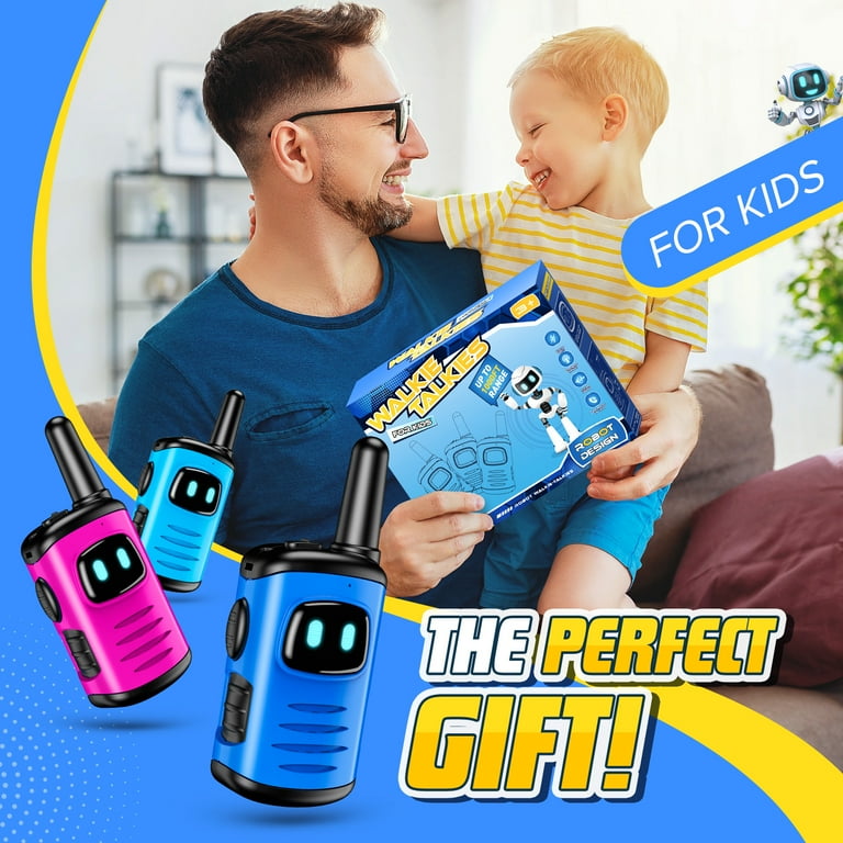 ATOPDREAM Walkie Talkies for Kid, 2 Way Radio, Mini Robots