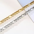 thumbnail image 5 of 7MM Figaro Chain Bracelets for Men Women,Simple Punk 14K Yellow Gold Link Wristband Jewelry Gift,Length Adjustable, 5 of 7