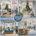 thumbnail image 5 of 1 Panel Outdoor Curtains for Patio Waterproof 54"x84", Christmas Snowman Weatherproof Privacy Outsides Curtains, Winter Holiday Xmas Tree Snowflakes Grommet Thermal Drapes for Cabana Porch Pergola, 5 of 8