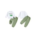thumbnail image 2 of BemeyourBBs Baby Boy Golf Outfits Long Sleeve Golf Print Sweatshirt + Pants, 2 of 9