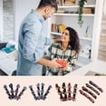 thumbnail image 6 of sunsanly 4Pcs Girl Hairpins Shining Cherry Decor Double Layer Hair Clips Lady Braid Side Bang Hair Pins Hair Accessories, 6 of 7