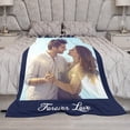 thumbnail image 5 of Custom Blanket with Photo and Text Memorial Gift for Lover, Couple,10 Photos Collage Blanket with Pictures Customized for Wife, Husband, Personalized Throw Blanket for Anniversary A Blankets, 5 of 5
