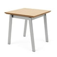 thumbnail image 2 of Newport Reception Waiting 20x20" Wood End Table / Silver Steel / Natural, 2 of 5