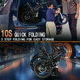 thumbnail image 4 of GOKU Electric Bike for Adults 15 Mph with Max 15° Uphill,Folding Ebikes 350W Peak Motor, Shock Absorbers Electric Bicycle, 480Wh Battery,22 Miles PAS Range UL2849 (Q3 black), 4 of 7