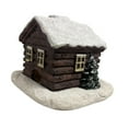 thumbnail image 4 of Quemador de incienso de cabaña navideña, resina, artículo de colección, hecho a mano, decoración de chimenea, quemador de cono de incienso para cafete, 4 of 9