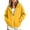 Yellow, variant on Children's Plus Size Hoodies Zip Up Hooded Sweatshirt Kids Fashion Solid Color Long Sleeve With Pocket Warm Zipper For Girls And Boys