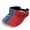 American Flag, variant on Adjustable Strap Polyester Fabric Sun Visor Cap for Summer Golf, Comfortable Fit Lightweight Breathable Sun Visor Hat, Star US Flag