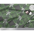 thumbnail image 2 of Soimoi Tissu Velours Gris Pin & Feuilles Tissu Imprimé 1 Yard 60 Inch Wide, 2 of 3