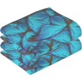 thumbnail image 2 of GZHJMY Different Butterflys Bath Hand Towel Soft Washcloth Highly Absorbent Fingertip Towels for Bathroom Beach Kitchen Sports Gym Yoga Travel (2-Pieces Towel Sets, 28x16 inch), 2 of 7