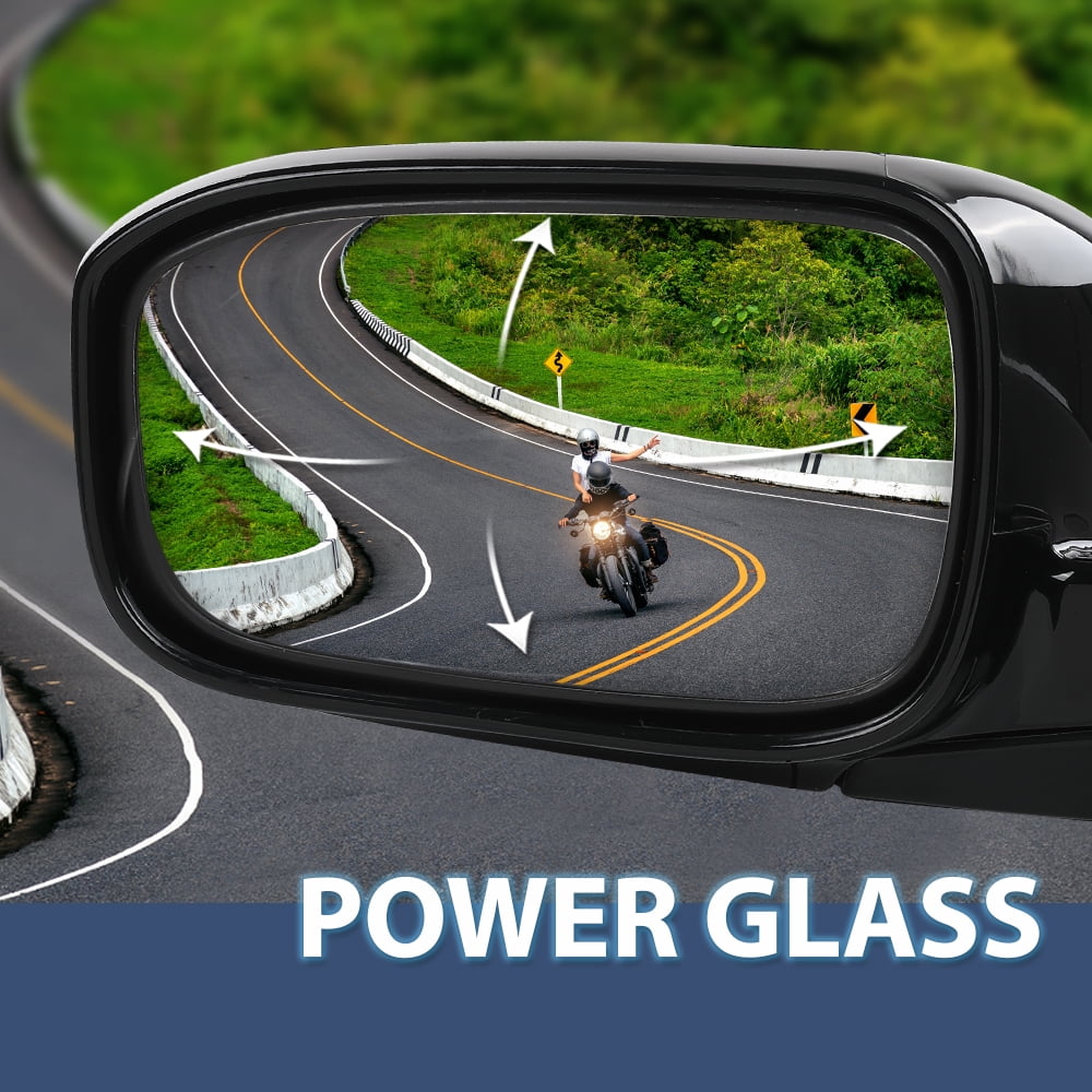 Power Mirror Front Driver Side Gloss Black Fit for Honda Accord 2003-2007 3-Pin Manual Folding