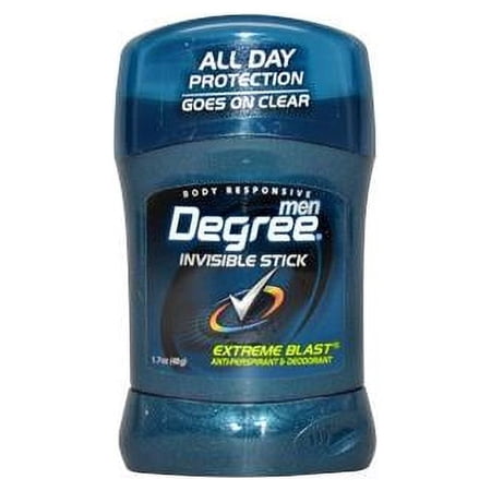 Degree Men Anti-Perspirant Deodorant Invisible Stick Extreme Blast 1.7 oz Pack of 5